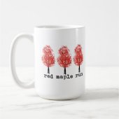 Roter Ahorn-LaufTassen Kaffeetasse (Links)