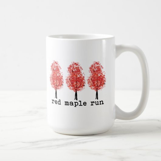 Roter Ahorn-LaufTassen Kaffeetasse (Rechts)
