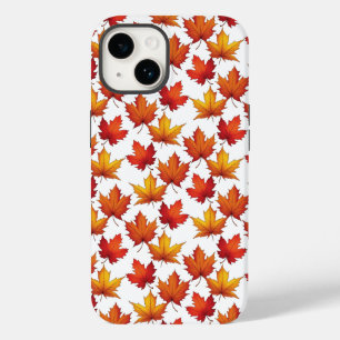 Roter Ahorn Verlasst Muster. Fall Pattern Case-Mate iPhone 14 Hülle