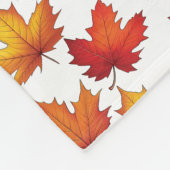 Roter Ahorn Verlasst Muster. Fall Pattern Fleecedecke (Ecke)