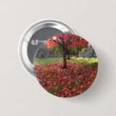 Roter Ahornbaum Button (Vorne & Hinten)