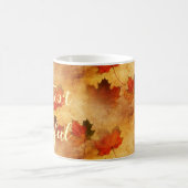 Roter Ahornbaum im Herbst Personalisiert Kaffeetasse (Mittel)