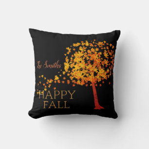 Roter Ahornbaum im Herbst Personalisiert Kissen