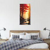 Roter Ahornbaum Leinwanddruck (Insitu (Schlafzimmer))