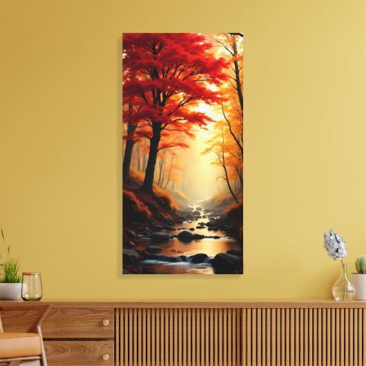 Roter Ahornbaum Leinwanddruck (Insitu (Wohnzimmer))