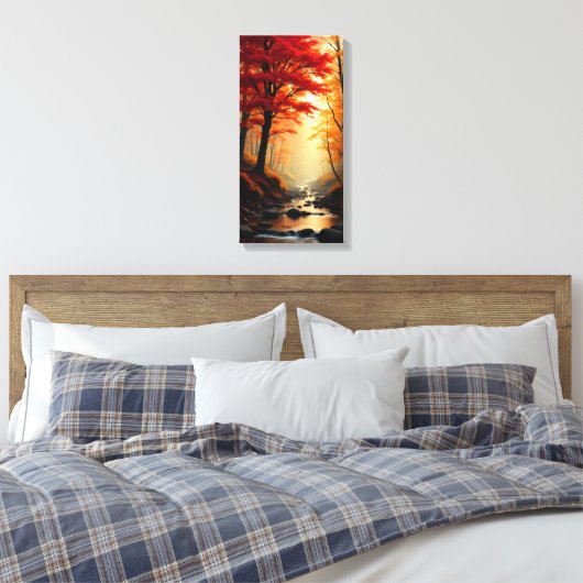 Roter Ahornbaum Leinwanddruck (Insitu (Schlafzimmer))