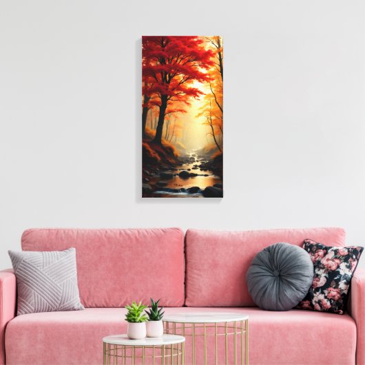 Roter Ahornbaum Leinwanddruck (Insitu (Wohnzimmer))