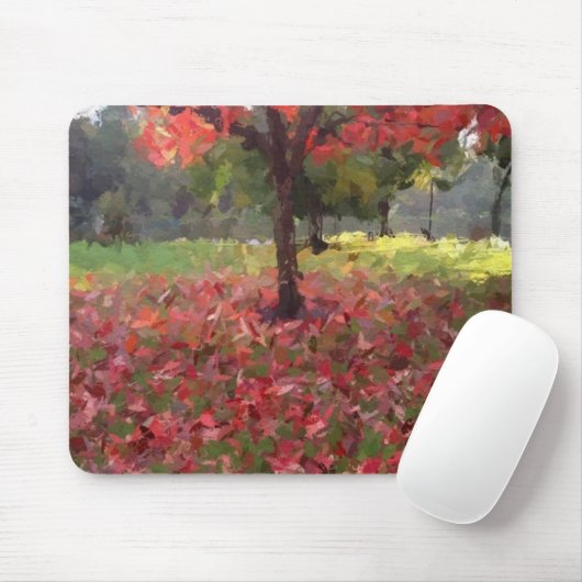 Roter Ahornbaum Mousepad (Mit Mouse)