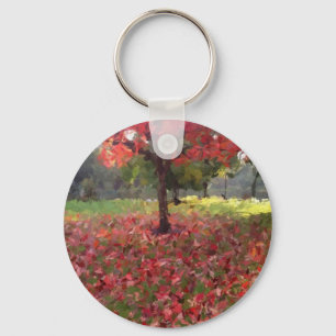 Roter Ahornbaum Schlüsselanhänger