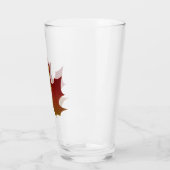 Roter Ahornblätter im Herbst Farbharmonie Glas (Links)