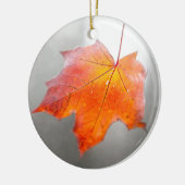 Roter Ahornleaf - Mystischer Herbst Keramikornament (Links)