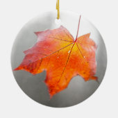 Roter Ahornleaf - Mystischer Herbst Keramikornament (Hinten)