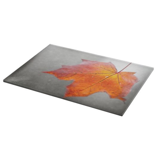 Roter Ahornleaf - Mystischer Herbst Schneidebrett (Ecke)