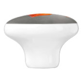 Roter Ahornleaf - Velvet Herbst Keramikknauf (Seitenansicht)