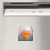 Roter Ahornleaf - Velvet Herbst Magnet (In Situ (Geschirrspüler))