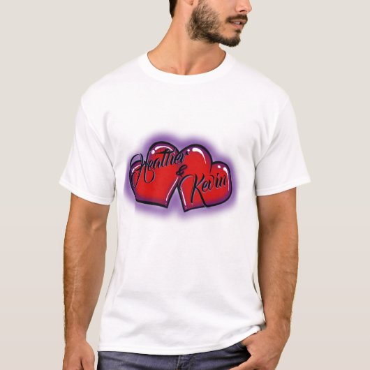 Roter Airbrush-T - Shirt (Vorderseite)