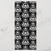 Roter Akzent - Menü für das leise Abendessen in Sc Menükarte (Rückseite)