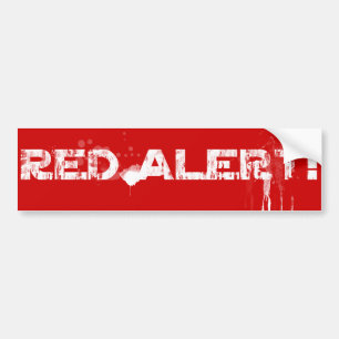 Roter Alarm!   Klassiker Autoaufkleber