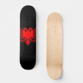 Roter Albaner Eagle Skateboard (Vorderseite)