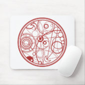 Roter alien-Entwurf Mousepad (Mit Mouse)