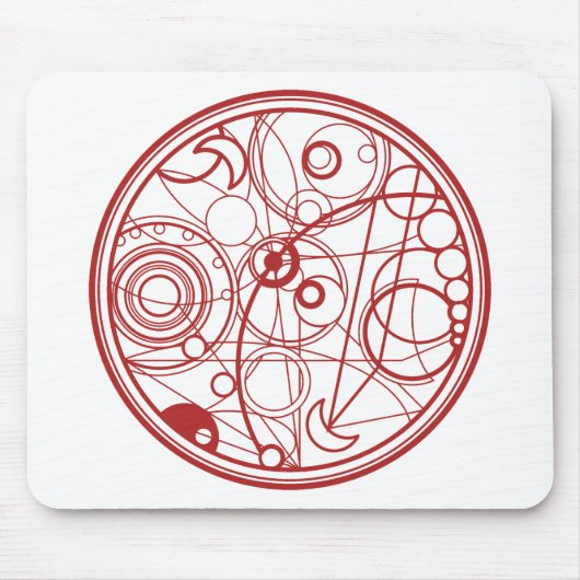 Roter alien-Entwurf Mousepad (Vorne)
