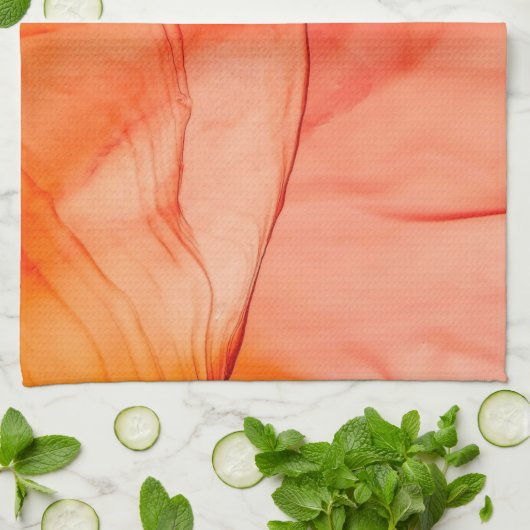 Roter Alkoholtupfer Geschirrtuch (Gefaltet)