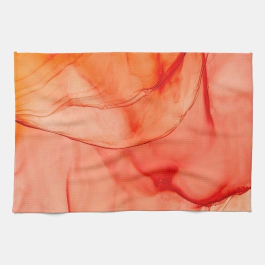 Roter Alkoholtupfer Geschirrtuch (Horizontal)