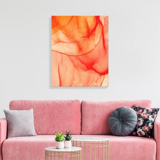 Roter Alkoholtupfer Leinwanddruck (Insitu (Wohnzimmer))
