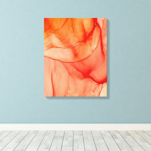 Roter Alkoholtupfer Leinwanddruck (Insitu (Holzboden))