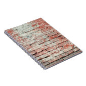 Roter, alter, abgenutzter Backstein Wandstruktur H Notizblock (Rechte Seite)