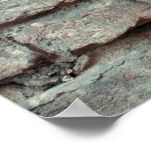 Roter, alter, abgenutzter Backstein Wandstruktur H Poster (Ecke)