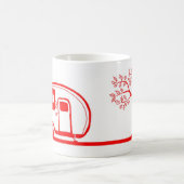 Roter Anhänger und Baum-Tasse 11oz Kaffeetasse (Mittel)