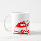 Roter Anhänger und Baum-Tasse 15oz Kaffeetasse (Links)