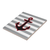 Roter Anker, Anker des Schiffes, Anker des Schiffe Fliese (Seite)