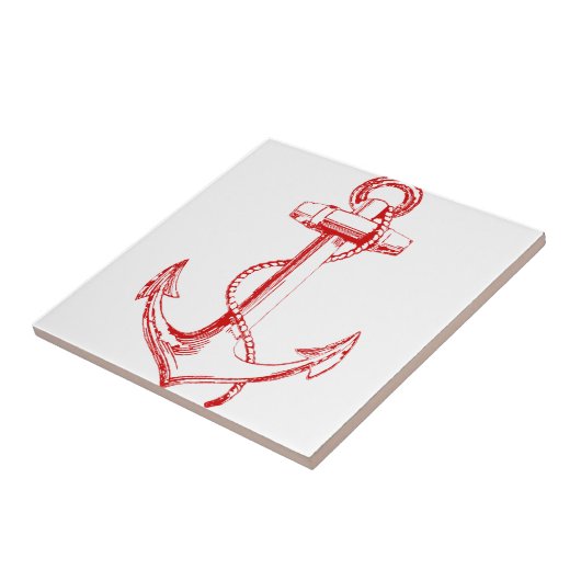 Roter Anker Fliese (Seite)