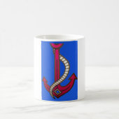 Roter Anker Kunstprint Kaffeetasse (Mittel)