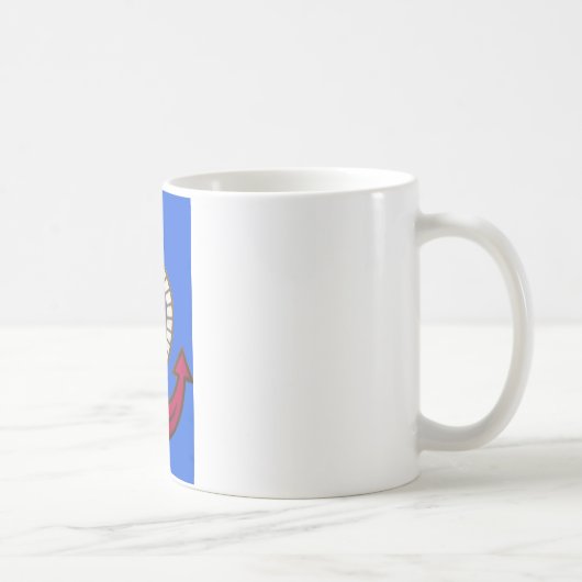 Roter Anker Kunstprint Kaffeetasse (Rechts)