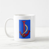 Roter Anker-Kunstprint Kaffeetasse (Links)