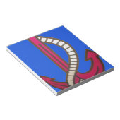 Roter Anker Kunstprint Notizblock (angewinkelt)