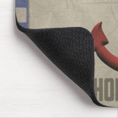 roter Anker mit nautisch-blauen Streifen Mousepad (Ecke)