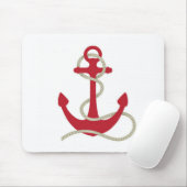Roter Anker Mousepad (Mit Mouse)