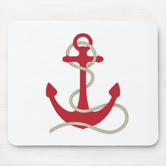 Roter Anker Mousepad (Vorne)