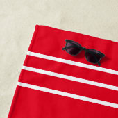 Roter Anker Nautic Monogram Name Bath Tow Strandtuch (Beispiel)