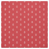Roter Ankerdruck Stoff (Muster)