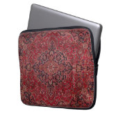 Roter Antik-Teppich Laptopschutzhülle (Vorderseite Links)