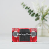 Roter antiker Wagen Visitenkarte (Stehend Vorderseite)