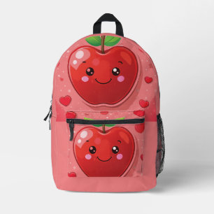 Roter Apfel Bedruckter Rucksack