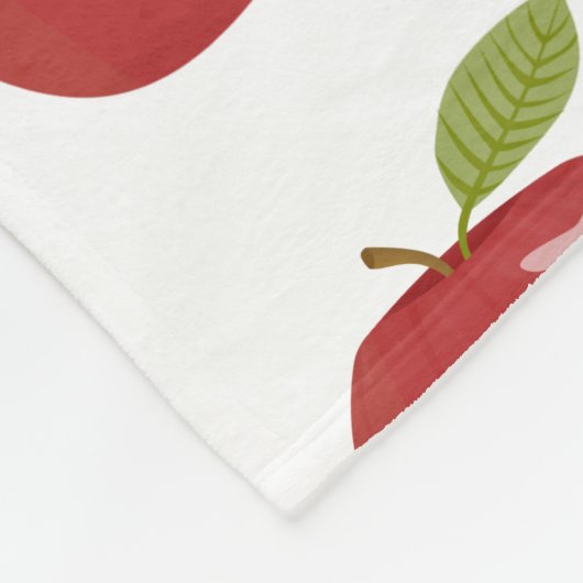 roter Apfel Fleecedecke (Ecke)