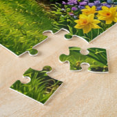 Roter Apfel im Blumengarten Puzzle (Seite)