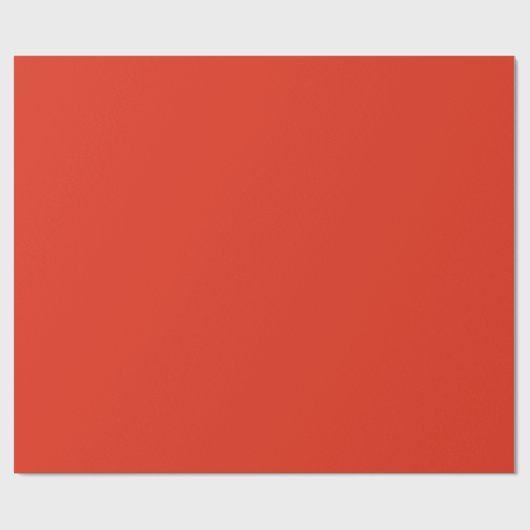 Roter Apfel in fester Farbe Geschenkpapier (Flach)